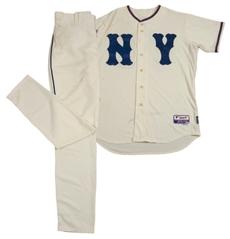 2009 Francisco Rodriguez Game Used New York Mets Throwback Uniform - Jersey and Pants (MLB Authenticated/Team LOA)